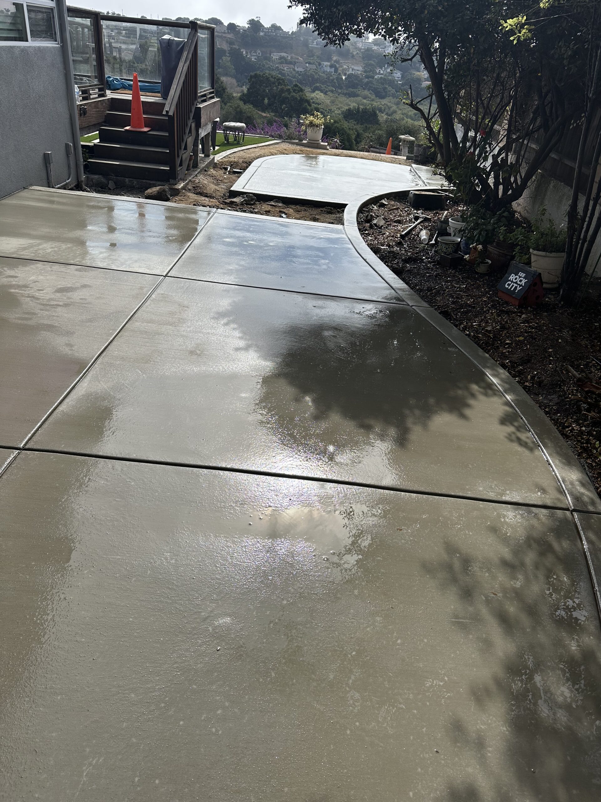 Finished concrete flatwork